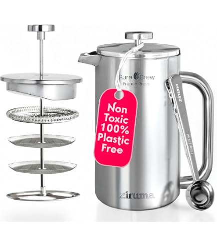 BODUM DOURO Théière à Piston Porcelaine 1,5L Avec Filtre Inox - Design Portugais