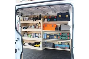 VANIFY - Kompatibel mit Opel VIVARO L1 2014-19 Fahrzeugeinrichtung Fahrzeugregale, Werkzeugkasten und hinteres Regal