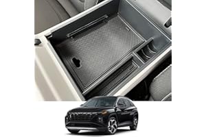 CDEFG Compatibile con Hyundai Tucson NX4 2021-2023 2024 Vano Portaoggetti da Bracciolo, Scatola di Controllo Centrale del Tucson NX4 Bracciolo Organizer con Tappetino Antiscivolo Tucson 2024 Accessori