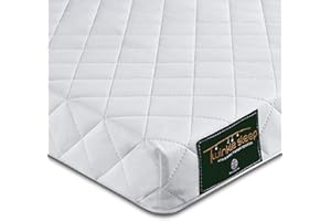 Twinklesleep Hypoallergenic Baby Cot Mattress - 140 X 70 X 10 CM | Temperature Regulating & UK Made | Durable | Universal Fit | Soft Kidtech Cover | Allergy-Free | Suitable 0-48 Months