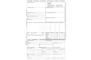 RNK - VERLAG RNKVERLAG 2100L - Lettera di vettura internazionale (CMR), 4 fogli singoli, DIN A4 in cambio, 50 pezzi