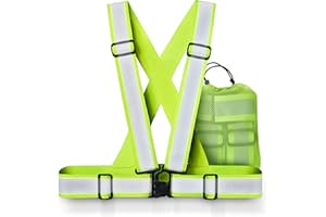 ‎XCELENZE Xcelenze – Warnweste Fahrrad maximale Reflektoren Fläche | Warnweste Kinder Erwachsene | Warnweste Laufen | Reflektorband Sicherheitsweste Reflektorweste Fahrradweste Leuchtweste Kinderwarnweste