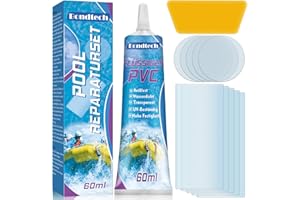 Bondtech Pool Reparaturset, Pool Flickzeug, Reparaturset für Luftbetten, Eine Vielzahl von Aufblasbaren Einschließlich Whirlpools, Oberirdische Pools, Langlebig (60ML)