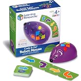 Learning Resources Code &amp; Go Robot Mouse, Programmable Stem Toy for Kids 4 | Screenless Coding Robot, Early Programming for K