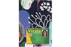 Color Pop® Etui santé avec fenêtre pour Carte Vitale - Fabrication française (Imprimé Flowers) - en PVC - Ordonnances/Carte Vitale/Carte mutuelle/Feuilles maladie - 15,8 x 11,7 cm
