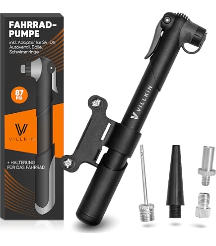 Fahrrad Pumpe Luftpumpe Minipumpe für DV-Ventil 365-410 mm Sport & Freizeit