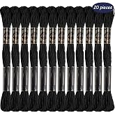 20 pieces black embroidery thread embroidery thread black cross stitch | Sewing Threads for Knitting, Embroidery and Sewing P