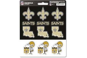 FANMATS Team ProMark New Orleans Saints Lot de Stickers Mini Lot DE 12