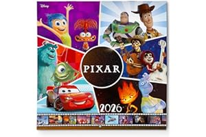 EDITORIAL GEU Calendario Disney 2026 - Calendario Pixar 2026 con los Pósters de las Películas - Planificador Mensual 2026 de pared con espacio para anotar (30x30 cm) (12 meses)(Pixar)