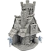 QP3D - Battle Tower Pillars Building, Ruined Terrain Wall Scenery For Tabletop & RPG 28-32mm - View #8
