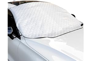 +PWR Car Parts Parasol Magnético Exterior Invierno y Verano 193 x 126 cm. Protege del Hielo y del Sol. Fabricado en PEVA + Algodón + PP