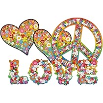 Autoaufkleber, Bluendesign: Love And Peace 07