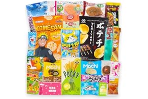 ‎GETDIGITAL getDigital Oyatsu Japan Box - Ausgewählter Mix mit 25 Snacks - Japanische Süßigkeiten, Chips, Mochi, Cracker, Schokolade, Sweets, inklusive Broschüre - Geschenkset mit Candy aus aller Welt