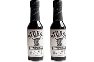 TLT FOODS - PACK 2 x Stubb's Hickory Liquid Smoke - Aditivo para salsas con aroma de humo de nogal (2x148 ml)