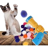 İnteraktif Kedi Oyun Tabancası, Peluş Top Atan İnteraktif Kedi Oyun Tabancası - (Hediye Peluş Toplar)