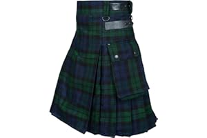 All Kilts Sports Utility-Kilt für Herren aus Acrylwolle mit Lederriemen