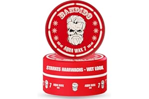 ‎BANDIDO BANDIDO Aqua Hair Wax No. 7 – Haarwachs Herren mit Starkem Halt, Fruchtigem Duft und Langem Glanz – Cera für Männer 150 ml – Wet-Look und Edge Control für jedes Haarstyling