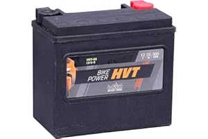‎INTACT intAct - HVT-05 MOTORRADBATTERIE - Motorrad Batterie perfekt für Harley Davidson & andere hubraumstarke 2-Zylinder. Bike Power HVT-05, CB16-B, 65991-82B, 12V Batterie, 22 AH, 300 A. 176x101x156mm