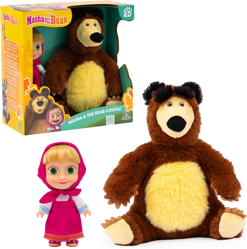Giochi Preziosi Masha&Bear Masha&Koca Ayi 23Cm Bebeké