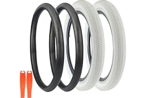 WEEROCK 2 Pack 20 Inch Bicycle Tyres 20 * 2.125 with Inner Tubes,Bike Tires for BMX, MTB Mountain Bike,Child Kid Bike,Tricycle,Crusier Bicycle,Multiple Color