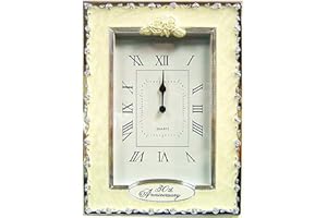 benerini Happy 30th Pearl Wedding Anniversary Quartz Table Clock Gift Present