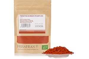 FRISAFRAN - Paprika Bio en Poudre - (Fumé Fort, 100Gr)