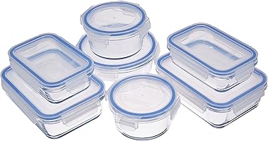 AmazonBasics - Recipientes de cristal para alimentos