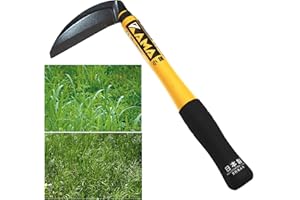 豊稔企販 Falcetto Giapponese Falce Lama Taglio Posteriore in Acciaio Yasugi Falcetti Strumento da Giardino Giardianggio Falci Per il Diserbo Prodotto in Giappone