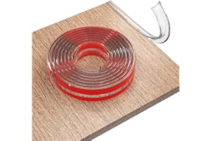 LANPARD Paraspigoli Bambini Trasparenti con Adesivo Preinstallato, Protezioni per bordi & Angolari inodore, Atossiche per Tavoli e Mobili (4M)