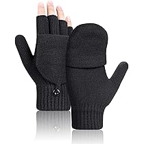 Bequemer Laden Invernali Guanti Senza Dita Donna Sottili Ciniglia