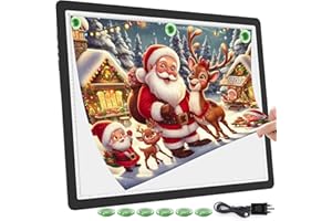 TOHETO Rechargeable A2 Light Pad for Diamond Painting 25.2''x18.4'', Magnetic Diamond Art Light Board, Wireless Lightbox for Tracing and Drawing, Cordless LED Light Table for Sketching, Weeding Vinyl