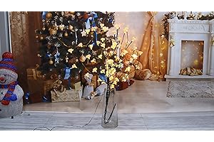 ELITE LIGHTING INNOVATIONS Cherry Blossom Twig Branch Light, Warm LED Lights - Choice of Colours… (Pink)