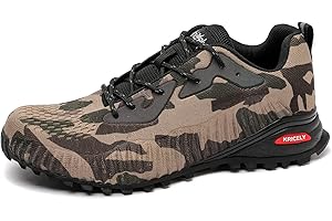 Kricely Scarpe da Trail Running Uomo Outdoor Leggero Traspirante Scarpe da Passeggio Moda Multicolore Trekking Fitness Running Sneakers