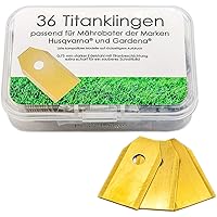 36x Mähroboter Ersatzmesser Klingen für alle Husqvarna® Automower® / Gardena® Mähroboter - Rasenroboter Ersatzklingen…
