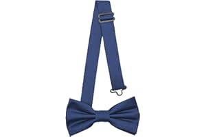 Ladeheid Papillon per bambini maschi - Pre-legato, banda regolabile, design opaco, ideale per matrimoni, compleanni, inizio scuola - Resistente e stiloso Dimensioni 10cm x 5cm BKM