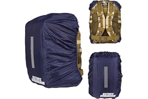 ELITEX TRAINING Funda para Lluvia para Mochila Táctica de 25L/45L, Cubierta Protectora con Tira Reflectante para la Noche