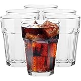 TREND FOR HOME Longdrinkgläser Set von 6 Cocktailgläser 425 ml Eiskaffee Gläser Latte Macchiato Kaffeebecher Klarglas Trinkgl