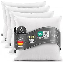LILENO HOME 4er Set Kissenfüllung 45x45 cm - 40°C waschbares Innenkissen | geeignet für Allergiker