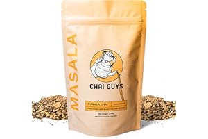 Masala Chai Tea CTC BOP Loose Leaf Blend with Cinnamon, Ginger, Cardamom & Cloves – Spiced Indian Tea, Enjoy Hot, Cold, or as a Chai Iced Latte, 125g – Chai Guys