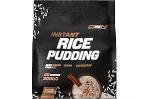 GEN GERMAN ELITE NUTRITION Rice Pudding Neutral 3 kg - Pudding de arroz instantáneo vegano para desayuno y snack pre-entrenamiento - Fuente de energía 100% arroz - carbohidratos complejos - fácil digestión