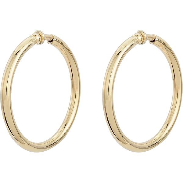 Aros Pequeños Oro 9k Pendientes De Aro Criollo Pequeños - Oro De 9K Sobre Plata De Ley 925, Cierre De Seguridad Pendientes Aro Criollo Oro Plata