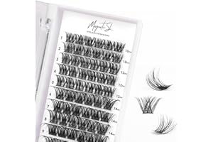 MAGNETIC SL Wimpern Einzeln 3d Wimpern Extensions 72 Cluster Wimpern DIY Falsche Wimpern Natürlicher Look C D Curl Wiederverwendbar Flauschige Cluster Lashes Weiche Wimpern 10-16MM-DM01