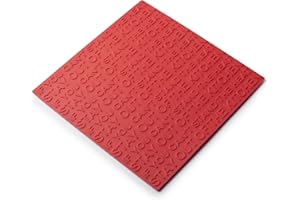 Zeal résistant à la Chaleur Dessous de Plat antidérapant Pot Rest, Silicone, Rouge, 19.4 x 19.4 x 19.4 cm