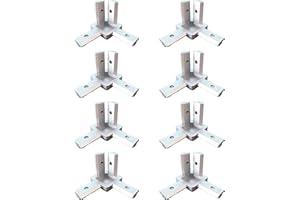 Befenybay 8 szt. 3-stronny wspornik narożny łącznik ze śrubami do 6 mm profil aluminiowy wytłaczany w kształcie litery T Standard europejski 2020 Series