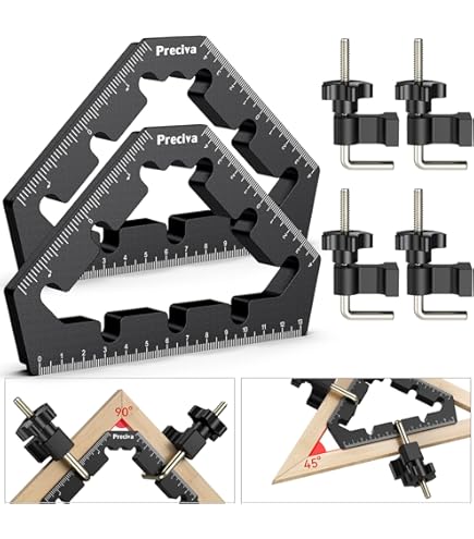 90 Grad Winkelklemme Aus Alu - Verstellbare Eckspanner Für Möbelbau 65-210mm