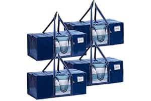 VENO 87L Extra Große Aufbewahrungstasche Faltbare Umzugstaschen mit Schultergurt, verstärkter Griff Kleideraufbewahrung Aufbe