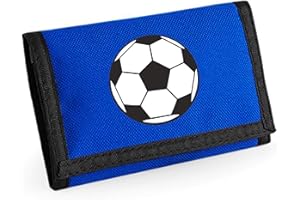 GANBAROU® Children Ripper Wallet Classic Football Royal Blue