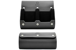 M MIRAGE LUXURY TRAVEL Watch Case for Men - Watch Roll Travel Case - Storage Organizer and Display - Mirage Watch Roll Case…