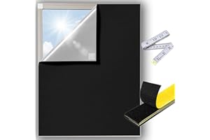 ‎TAKUZA TAKUZA Dachfenster Verdunkelung 1m x 1,45m, Dachfenster Sonnenschutz, Sonnenschutz Dachfenster Innen, Fenster Verdunkelung mit Hochtemperaturbeständiges Klettverschluss, Sonnenschutz 100% Verdunkelung