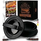 Le Flair XXL Burger Press Set 4 in 1 Model 2019 with E-Book Burger Pattie Press for Hamburger Ideal BBQ Accessory with Baking